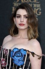 Pregnant ANNE HATHAWAY at Alice Through the Looking Glass Premiere in Hollywood 05/23/2016
