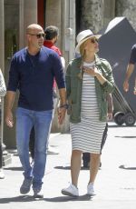 Pregnant BAR REFAELI Out and About in Barcelona 05/26/2016