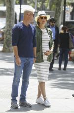 Pregnant BAR REFAELI Out and About in Barcelona 05/26/2016
