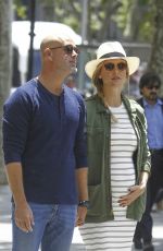 Pregnant BAR REFAELI Out and About in Barcelona 05/26/2016