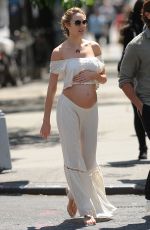 Pregnant CANDICE SWANEPOEL Out in New York 05/20/2016