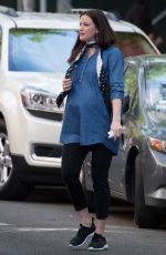Pregnant LIV TYLER Out and About in New York 05/21/2016