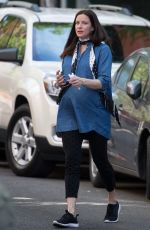 Pregnant LIV TYLER Out and About in New York 05/21/2016