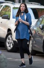 Pregnant LIV TYLER Out and About in New York 05/21/2016