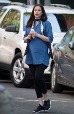 Pregnant LIV TYLER Out and About in New York 05/21/2016