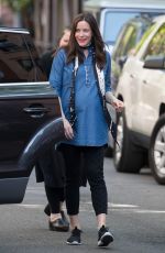 Pregnant LIV TYLER Out and About in New York 05/21/2016