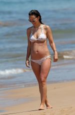 Pregnant OLIVIA WILDE in Bikini at a Beach in Maui 04/28/2016