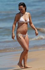Pregnant OLIVIA WILDE in Bikini at a Beach in Maui 04/28/2016