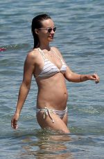 Pregnant OLIVIA WILDE in Bikini at a Beach in Maui 04/28/2016