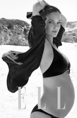 Pregnatn BAR REFAELI in Elle Magazine, Spain June 2016 Issue