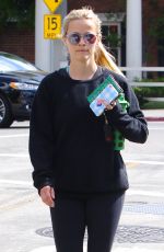 REESE WITHERSPOON in Leggings Out in Brentwood 05/21/2016