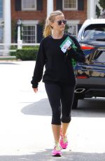 REESE WITHERSPOON in Leggings Out in Brentwood 05/21/2016