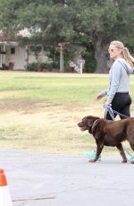 REESE WITHERSPOON Out With Her Dogs in Los Angeles 05/28/2016