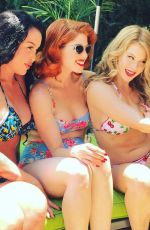 RENEE OLSTEAD at Pinup Girl Clothing Pool Party Photoshoot 05/18/2016