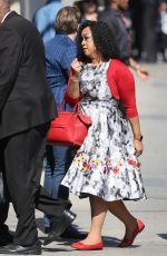 RHONDA RHIMES Arrives at Jimmy Kimmel Live in Los Angeles 05/12/2016