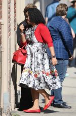 RHONDA RHIMES Arrives at Jimmy Kimmel Live in Los Angeles 05/12/2016
