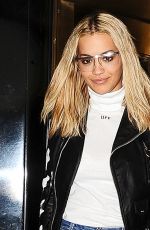 RITA ORA Arrives at Carlyle Hotel in New York 04/30/2016