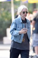 ROONEY MARA with Her New Blonde Hair Out in New York City 05/26/2016