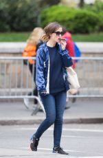 ROSE BYRNE Out and About in New York 05/07/2016