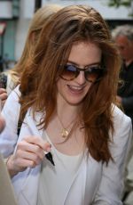 ROSE LESLIE at BBC Radio 2 Studios in London 05/13/2016