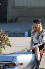 ROSIE HUNTIGNTON-WHITELEY on the Set of a Photoshoot in Los Angeles 05/26/2016