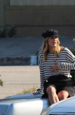 ROSIE HUNTIGNTON-WHITELEY on the Set of a Photoshoot in Los Angeles 05/26/2016