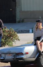 ROSIE HUNTIGNTON-WHITELEY on the Set of a Photoshoot in Los Angeles 05/26/2016