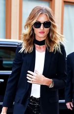 ROSIE HUNTINGTON-WHITELEY Arrives at a Meeting in Soho 04/30/2016