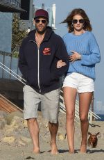 ROSIE HUNTINGTON-WHITELEY on the Beach in Malibu 05/29/2016
