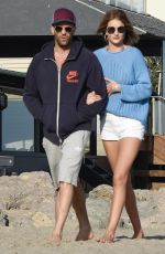 ROSIE HUNTINGTON-WHITELEY on the Beach in Malibu 05/29/2016
