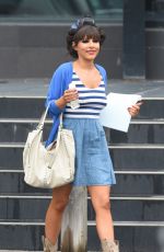 ROXANNE PALLETT on the Set of 