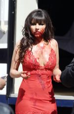 ROXANNE PALLETT on the Set of Her New Movie in Manchester 05/03/2016