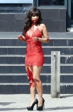 ROXANNE PALLETT on the Set of Her New Movie in Manchester 05/03/2016
