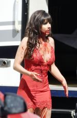 ROXANNE PALLETT on the Set of Her New Movie in Manchester 05/03/2016