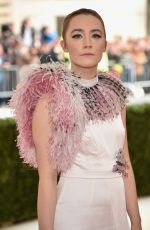 SAOIRSE RONAN at Costume Institute Gala 2016 in New York 05/02/2016