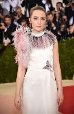 SAOIRSE RONAN at Costume Institute Gala 2016 in New York 05/02/2016