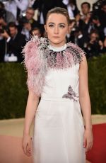 SAOIRSE RONAN at Costume Institute Gala 2016 in New York 05/02/2016