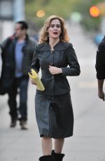 SARAH PAULSON on the Set of 