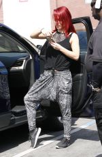 SHARNA BURGESS Leaves DWTS Studio in Hollywood 04/30/2016