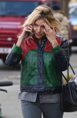 SIENNA MILLER Out in London 04/29/2016