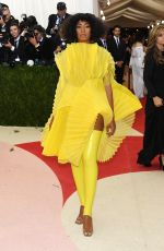 SOLANGE KNOWLES at Costume Institute Gala 2016 in New York 05/02/2016
