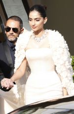 SONAM KAPOOR Out and About in Cannes 05/16/2016