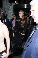 SOPHIE TURNER Leaves Sake No Hana in London 05/09/2016