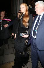SOPHIE TURNER Leaves Sake No Hana in London 05/09/2016