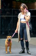 STELLA MAEVE Walks Her Dog Out in New York 05/19/2016