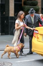 STELLA MAEVE Walks Her Dog Out in New York 05/19/2016