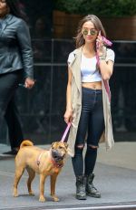 STELLA MAEVE Walks Her Dog Out in New York 05/19/2016