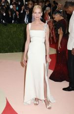 UMA THURMAN at Costume Institute Gala 2016 in New York 05/02/2016