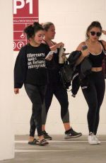 VANESSA and STELLA HUDGENS at a Gym in Studio City 05/14/2016