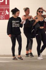 VANESSA and STELLA HUDGENS at a Gym in Studio City 05/14/2016